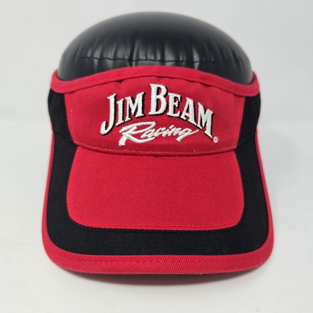 Jim Beam Racing Robby Gordon Motorsports Sun Visor Red Black Adjustable Hat